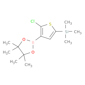 (5-CHLORO-4-(4,4,5,5-TETRAMETHYL-1,3,2-DIOXABOROLAN-2-YL)THIOPHEN-2-YL)TRIMETHYLSILANE