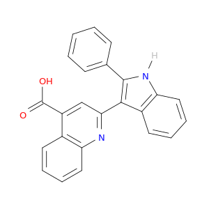 4-Quinolinecarboxylic acid, 2-(2-phenyl-1H-indol-3-yl)-