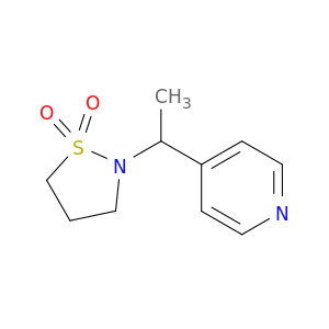 Pyridine, 4-[1-(1,1-dioxido-2-isothiazolidinyl)ethyl]-