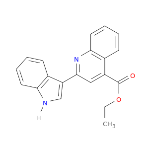 4-Quinolinecarboxylic acid, 2-(1H-indol-3-yl)-, ethyl ester