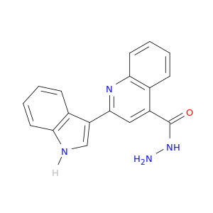 4-Quinolinecarboxylic acid, 2-(1H-indol-3-yl)-, hydrazide