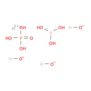 磷酸,用氢氧化铝和硼酸的反应产物(H3BO3)