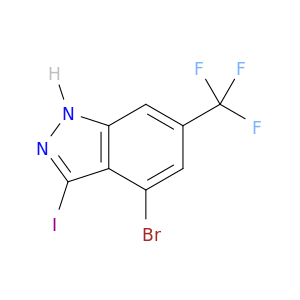 3-碘-4-溴-6-三氟甲基-吲唑
