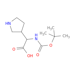 2-tert-butoxycarbonylamino-2-(pyrrolidin-3-yl)acetic acid