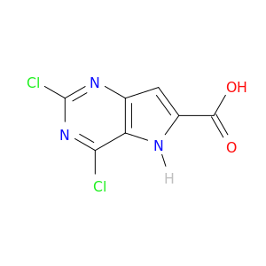 2,4-二氯-5H-吡咯并[3,2-d]嘧啶-6-羧酸