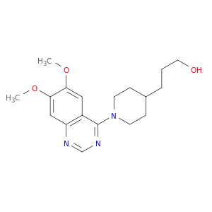 4-Piperidinepropanol, 1-(6,7-dimethoxy-4-quinazolinyl)-