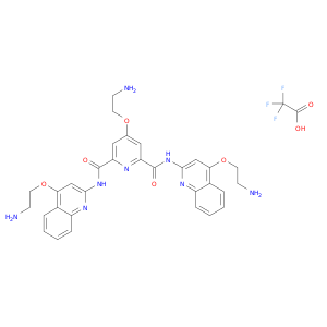 4-(2-氨基乙氧基)-N2,N6-双[4-(2-氨基乙氧基)-2-喹啉基]-2,6-吡啶二甲酰胺 三氟乙酸盐