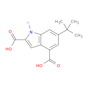 6-(1,1-二甲基乙基)-1H-吲哚-2,4-二羧酸