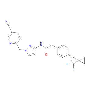 N-[1-[(5-氰基-2-吡啶基)甲基]-1H-吡唑-3-基]-4-[1-(三氟甲基)环丙基]苯乙酰胺