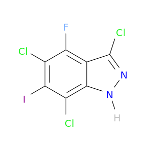 3,5,7-Trichloro-4-fluoro-6-iodo 1H-Indazole