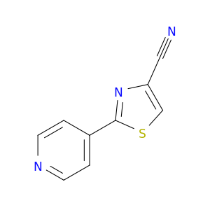 4-Thiazolecarbonitrile, 2-(4-pyridinyl)-