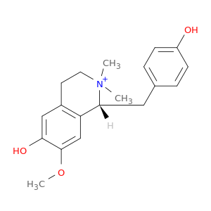 (1R)-1,2,3,4-四氢-6-羟基-1-[(4-羟基苯基)甲基]-7-甲氧基-2,2-二甲基异喹啉铵