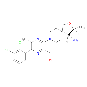 3-[(3S,4S)-4-氨基-3-甲基-2-氧杂-8-氮杂螺[4.5]癸-8-基]-6-(2,3-二氯苯基)-5-甲基-2-吡嗪甲醇