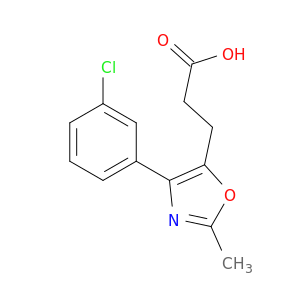 5-Oxazolepropanoic acid, 4-(3-chlorophenyl)-2-methyl-