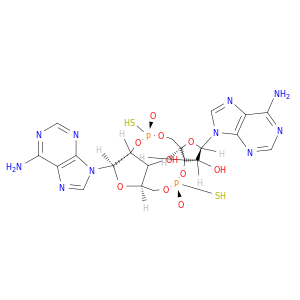 [P(R) ]-5'-O-[(R)-hydroxymercaptophosphinyl]-P-thioadenylyl-(2'→5')-Adenosine cyclic nucleotide