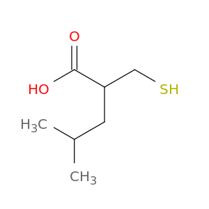 Pentanoic acid, 2-(mercaptomethyl)-4-methyl-