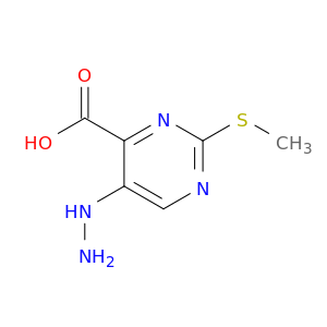 5-HYDRAZINYL-2-(METHYLTHIO)-4-PYRIMIDINECARBOXYLIC ACID