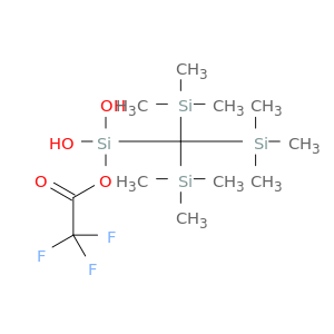 Acetic acid, trifluoro-, dihydroxy[tris(trimethylsilyl)methyl]silyl ester