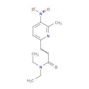 2-Propenamide, N,N-diethyl-3-(6-methyl-5-nitro-2-pyridinyl)-