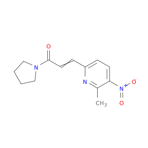 Pyrrolidine, 1-[3-(6-methyl-5-nitro-2-pyridinyl)-1-oxo-2-propenyl]-