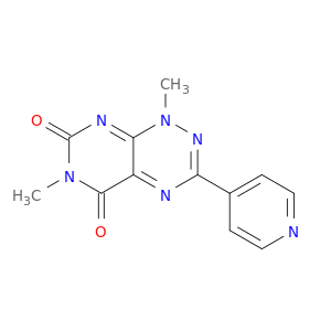 1,6-二甲基-3-(4-吡啶基)嘧啶并[5,4-e]-1,2,4-三嗪-5,7(1H,6H)-二酮