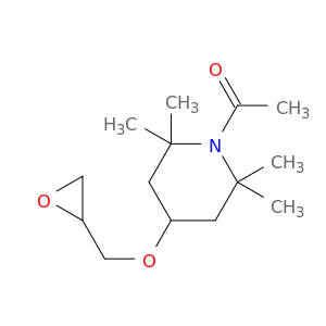 Piperidine, 1-acetyl-2,2,6,6-tetramethyl-4-(oxiranylmethoxy)-