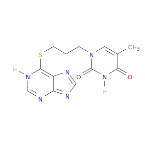 2,4(1H,3H)-Pyrimidinedione, 5-methyl-1-[3-(1H-purin-6-ylthio)propyl]-