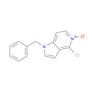 1H-吡咯并[3,2-C]吡啶,4-氯-1-(苯甲基)-,5-氧化物