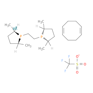 (-)-1,2-双[(2R,5R)-2,5-二甲基膦]乙烷(1,5-环辛二烯)铑(I) 三氟甲基磺酸盐