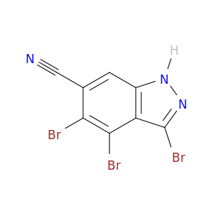 3,4,5-Tribromo-6-cyano (1H)indazole