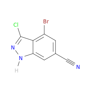 4-溴-3-氯-1H-吲唑-6-甲腈