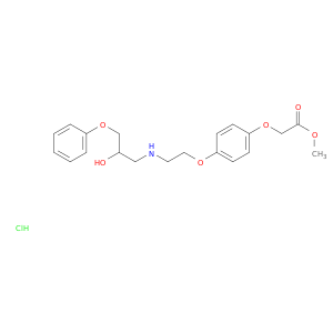 Acetic acid, 2-[4-[2-[(2-hydroxy-3-phenoxypropyl)amino]ethoxy]phenoxy]-, methyl ester, hydrochloride (1:1)