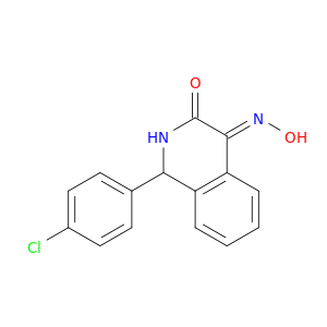 3,4-Isoquinolinedione, 1-(4-chlorophenyl)-1,2-dihydro-, 4-oxime, (E)-