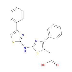 5-Thiazoleacetic acid, 4-phenyl-2-[(4-phenyl-2-thiazolyl)amino]-