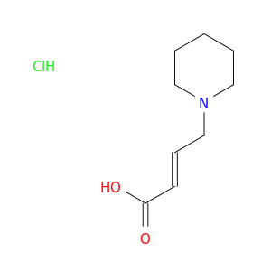 (2E)-4-(1-哌啶基)-2-丁烯酸盐酸盐