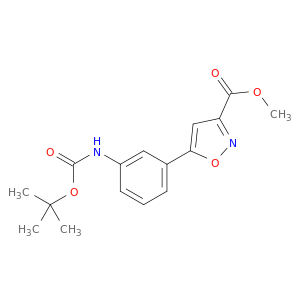 methyl 5-(3-((tert-butoxycarbonyl)amino)phenyl)isoxazole-3-carboxylate