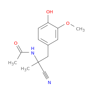 N-[1-氰基-2-(4-羟基-3-甲氧基苯基)-1-甲乙基]乙酰胺