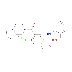 4-氯-2-氟-N-(2-氟苯基)-5-[[(8aR)-六氢吡咯并[1,2-a]吡嗪-2(1H)-基]羰基]苯磺酰胺