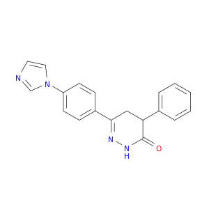 3(2H)-Pyridazinone, 4,5-dihydro-6-[4-(1H-imidazol-1-yl)phenyl]-4-phenyl-