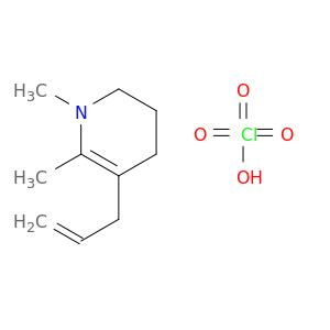 Pyridine, 1,2,3,4-tetrahydro-1,6-dimethyl-5-(2-propenyl)-, perchlorate