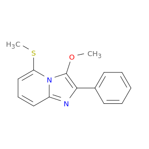 Imidazo[1,2-a]pyridine, 3-methoxy-5-(methylthio)-2-phenyl-