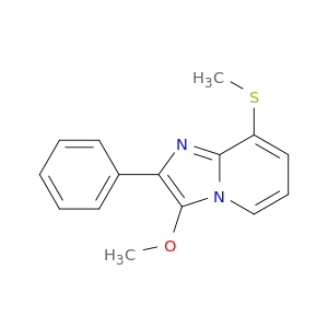 Imidazo[1,2-a]pyridine, 3-methoxy-8-(methylthio)-2-phenyl-