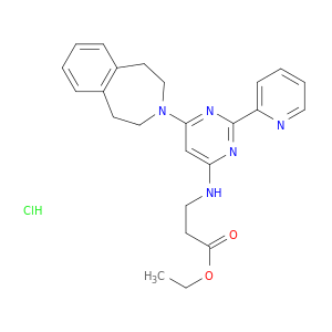 N-[2-(2-吡啶基)-6-(1,2,4,5-四氢-3H-3-苯并氮杂-3-基)-4-嘧啶基]-beta-丙氨酸乙酯盐酸盐