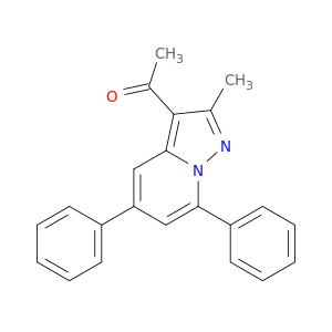 Ethanone, 1-(2-methyl-5,7-diphenylpyrazolo[1,5-a]pyridin-3-yl)-