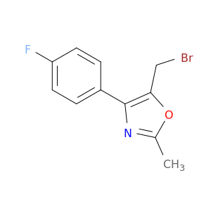 Oxazole, 5-(bromomethyl)-4-(4-fluorophenyl)-2-methyl-