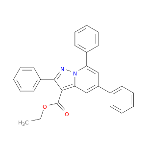 Pyrazolo[1,5-a]pyridine-3-carboxylic acid, 2,5,7-triphenyl-, ethyl ester