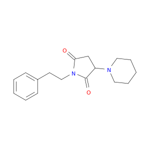 2,5-Pyrrolidinedione, 1-(2-phenylethyl)-3-(1-piperidinyl)-