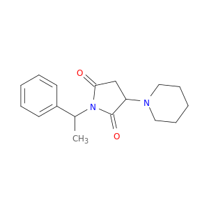 2,5-Pyrrolidinedione, 1-(1-phenylethyl)-3-(1-piperidinyl)-