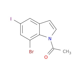 1-(7-Bromo-5-iodo-1H-indol-1-yl)ethanone