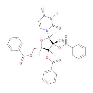 2'-C-甲基尿苷 2',3',5'-三苯甲酸酯